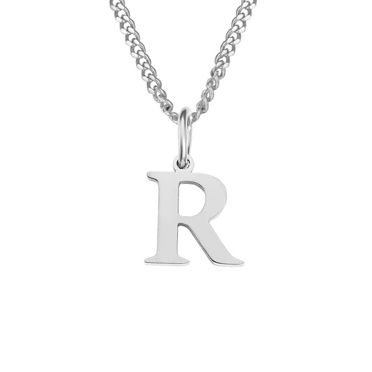 14K Stainless Steel Necklace with 26 Letters