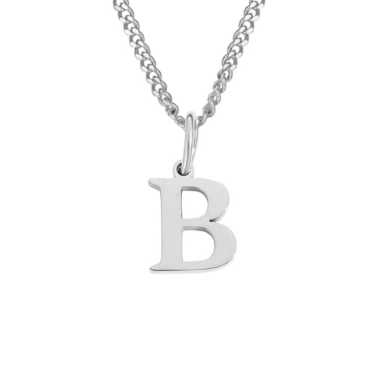 14K Stainless Steel Necklace with 26 Letters