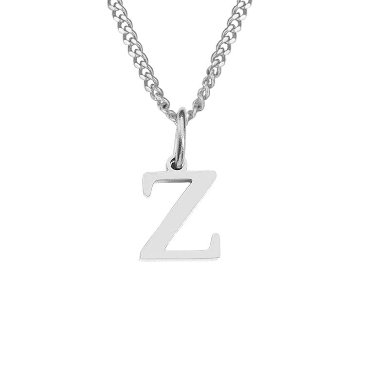14K Stainless Steel Necklace with 26 Letters