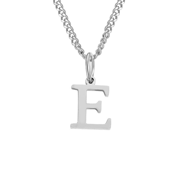 14K Stainless Steel Necklace with 26 Letters